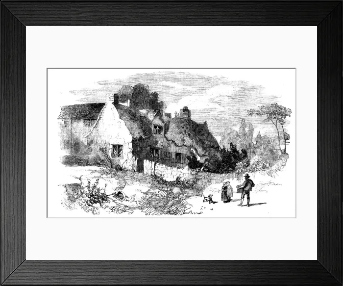 Framed Print : Revolution House, Whittington, Derbyshire, 1858. Creator: Unknown Framed Print : Revolution House, Whittington, Derbyshire, 1858. Creator: Unknown