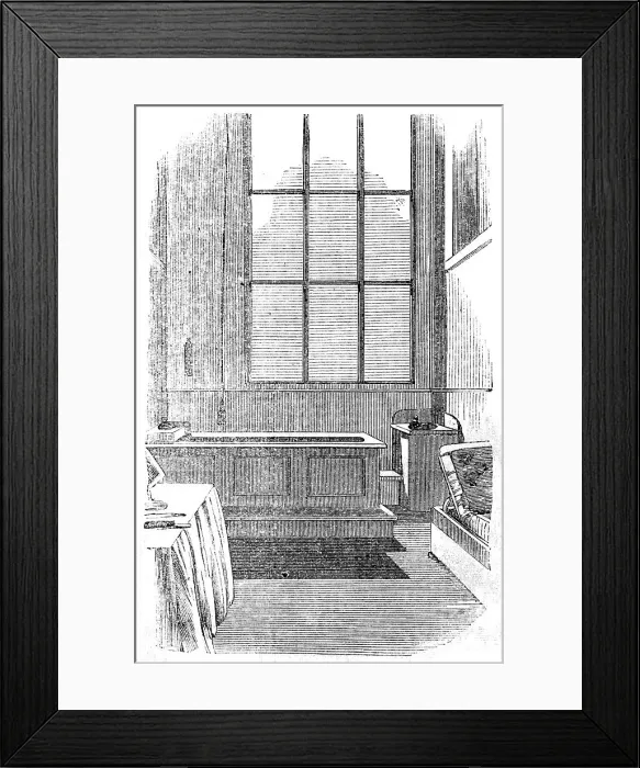 Framed Print : The Metropolitian Baths - the Ladies Bath, 1858. Creator: Unknown Framed Print : The Metropolitian Baths - the Ladies Bath, 1858. Creator: Unknown