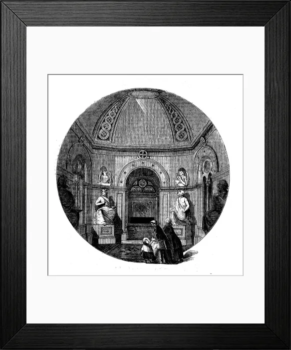 Framed Print : Mortuary Chapel in Memory of Assheton Smith, Esq. at Tedworth, Wilts, 1858. Creator: Harvey Orrin Smith Framed Print : Mortuary Chapel in Memory of Assheton Smith, Esq. at Tedworth, Wilts, 1858. Creator: Harvey Orrin Smith