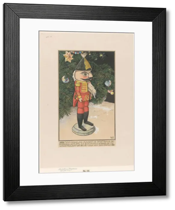 Framed Print : Nutcracker in hussar's uniform in front of a Christmas tree, 1898. Creator: Willem Wenckebach Framed Print : Nutcracker in hussar's uniform in front of a Christmas tree, 1898. Creator: Willem Wenckebach