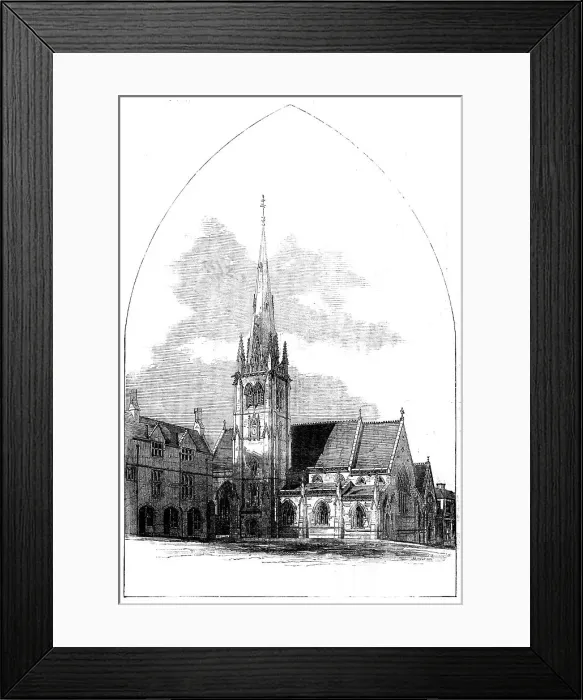 Framed Print : St. Nicholas Church, Durham, 1858. Creator: Unknown