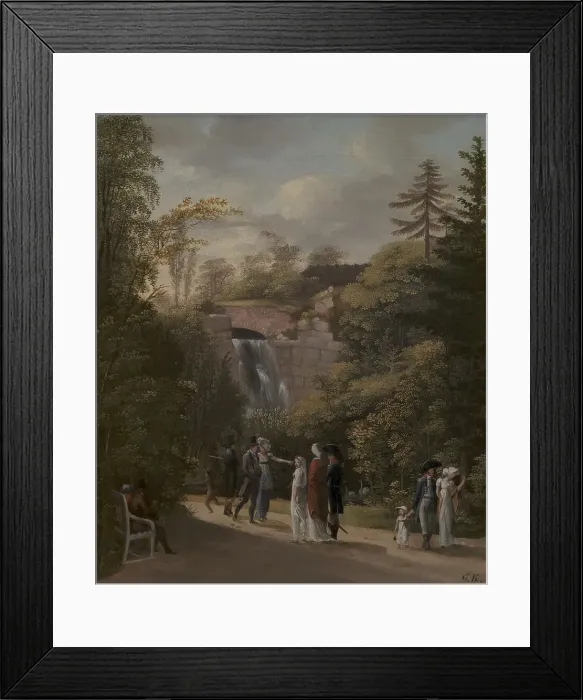 Framed Print : The Cascade in Frederiksberg Garden near Copenhagen, 1808. Creator: Georg Friedrich Kersting Framed Print : The Cascade in Frederiksberg Garden near Copenhagen, 1808. Creator: Georg Friedrich Kersting