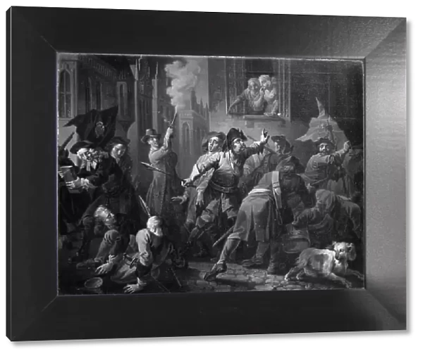 Jacob von Thyboe, V. akt, 11. scene;Holberg Gallerie. Scener fra Ludvig Holbergs komedier, 1810. Creator: Christian August Lorentzen
