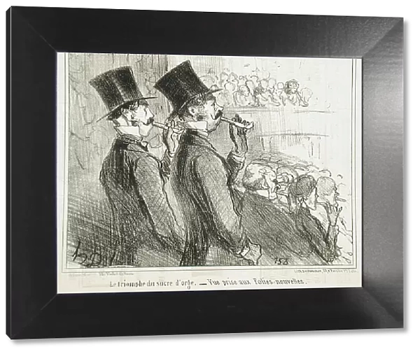 Le triomphe du sucre d'orge, 1855. Creator: Honore Daumier
