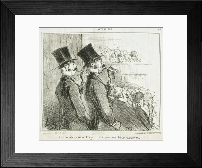Framed Print : Le triomphe du sucre d'orge, 1855. Creator: Honore Daumier Framed Print : Le triomphe du sucre d'orge, 1855. Creator: Honore Daumier