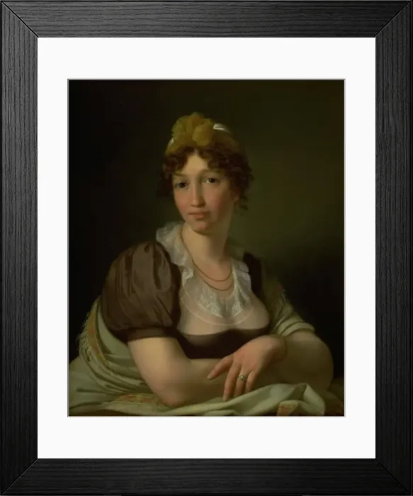 Framed Print : Mrs. Gronland, 1813. Creator: Conrad Christian Bohndel Framed Print : Mrs. Gronland, 1813. Creator: Conrad Christian Bohndel