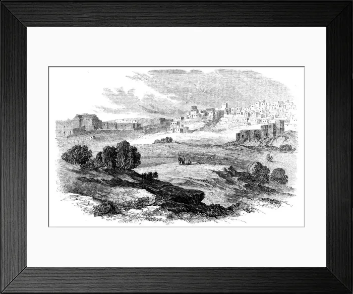 Framed Print : Bethlehem - from Laborde, 1858. Creator: Unknown Framed Print : Bethlehem - from Laborde, 1858. Creator: Unknown