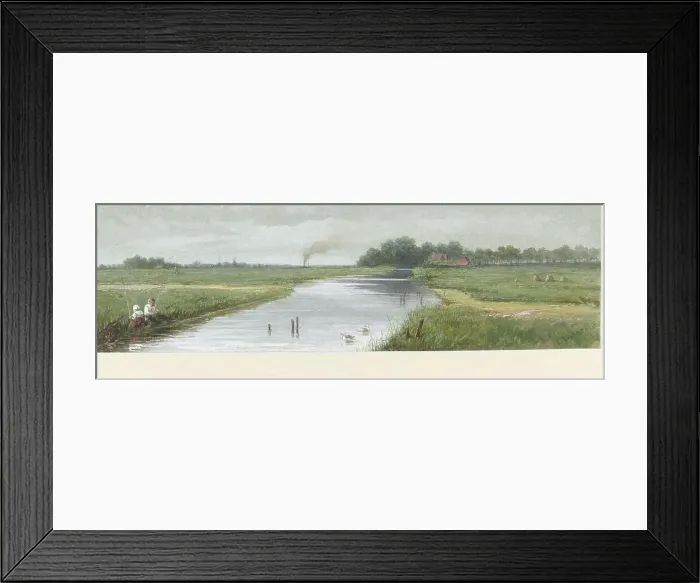 Framed Print : View of Huis de Vraag, 1882. Creator: Louis Chantal Framed Print : View of Huis de Vraag, 1882. Creator: Louis Chantal