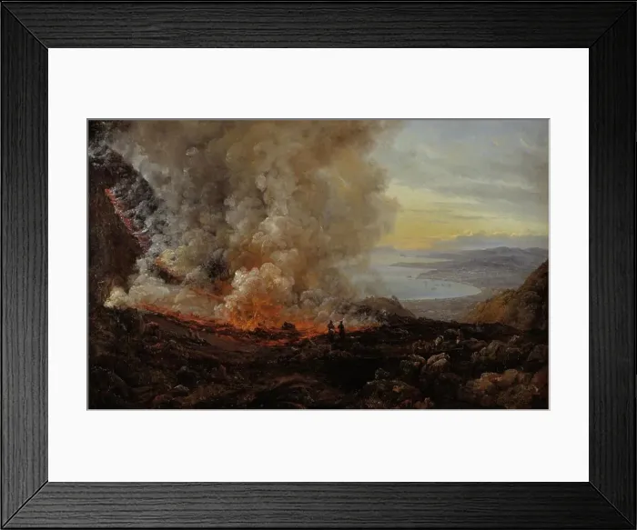 Framed Print : The Eruption of Vesuvius, 1820. Creator: Johan Christian Dahl Framed Print : The Eruption of Vesuvius, 1820. Creator: Johan Christian Dahl