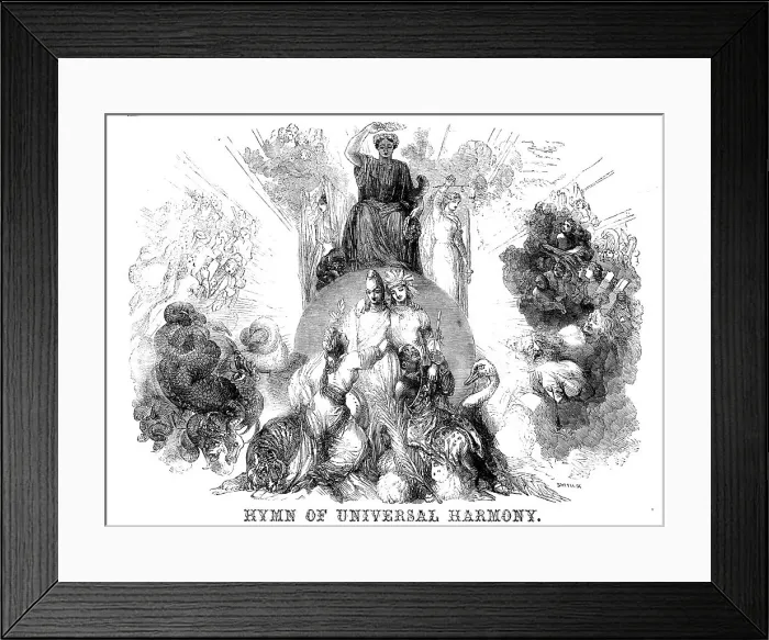 Framed Print : Hymn of Universal Harmony, 1858. Creator: Smyth. Hymn of Universal Harmony, 1858. Creator: Smyth Framed Print : Hymn of Universal Harmony, 1858. Creator: Smyth. Hymn of Universal Harmony, 1858. Creator: Smyth