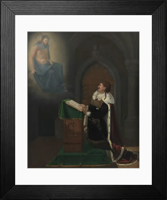 Framed Print : Christian IV's Vision at Rothenburg Castle, 1823. Creator: Ditlev Blunck Framed Print : Christian IV's Vision at Rothenburg Castle, 1823. Creator: Ditlev Blunck