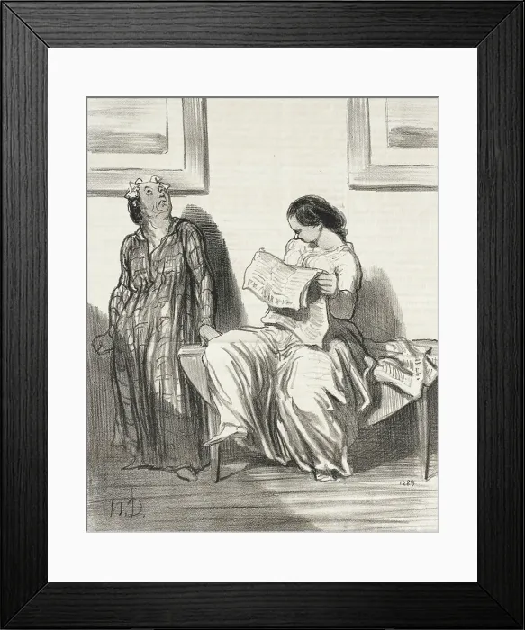 Framed Print : Il parait que les clubs vont être...fermés.. 1849. Creator: Honore Daumier Framed Print : Il parait que les clubs vont être...fermés.. 1849. Creator: Honore Daumier