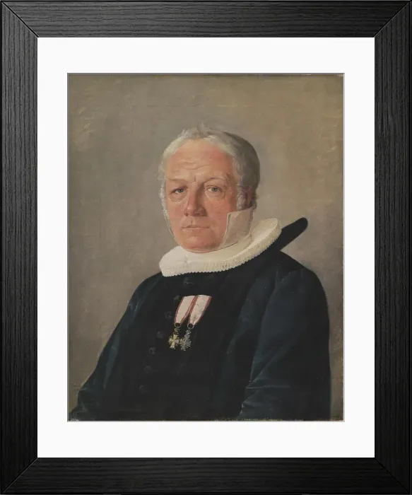 Framed Print : P.H. Monster, Rural Dean in Soro, later Bishop of Aarhus, 1828. Creator: Jorgen Pedersen Roed Framed Print : P.H. Monster, Rural Dean in Soro, later Bishop of Aarhus, 1828. Creator: Jorgen Pedersen Roed