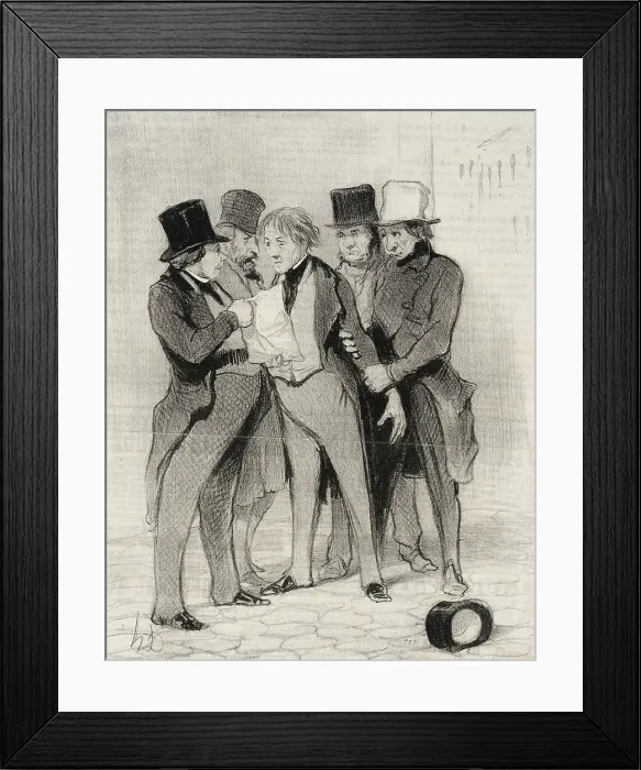 Framed Print : Gibier qui peut être chassé en toutes les saisons, 1845. Creator: Honore Daumier Framed Print : Gibier qui peut être chassé en toutes les saisons, 1845. Creator: Honore Daumier