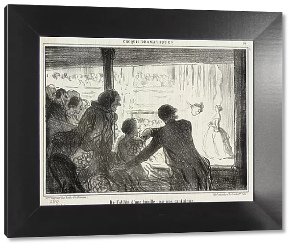 De l'utilité d'une famille pour une cantatrice, 1857. Creator: Honore Daumier
