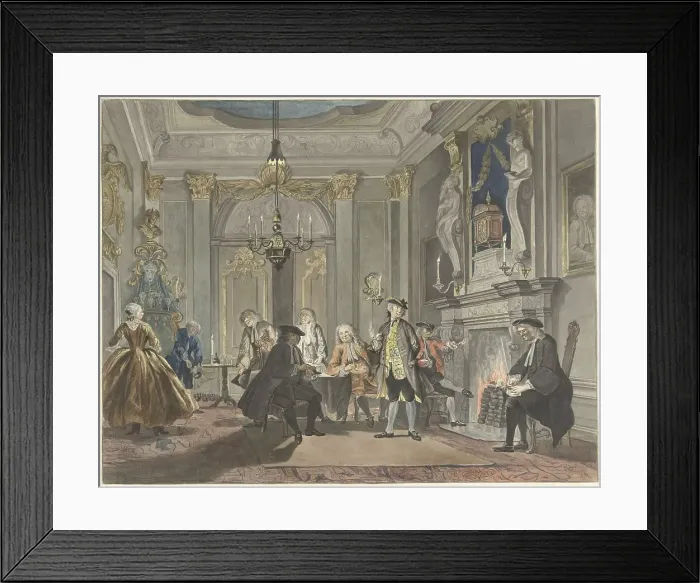 Framed Print : Nobody spoke (Nemo Loquebatur), 1741-1820. Creator: Abraham Delfos Framed Print : Nobody spoke (Nemo Loquebatur), 1741-1820. Creator: Abraham Delfos