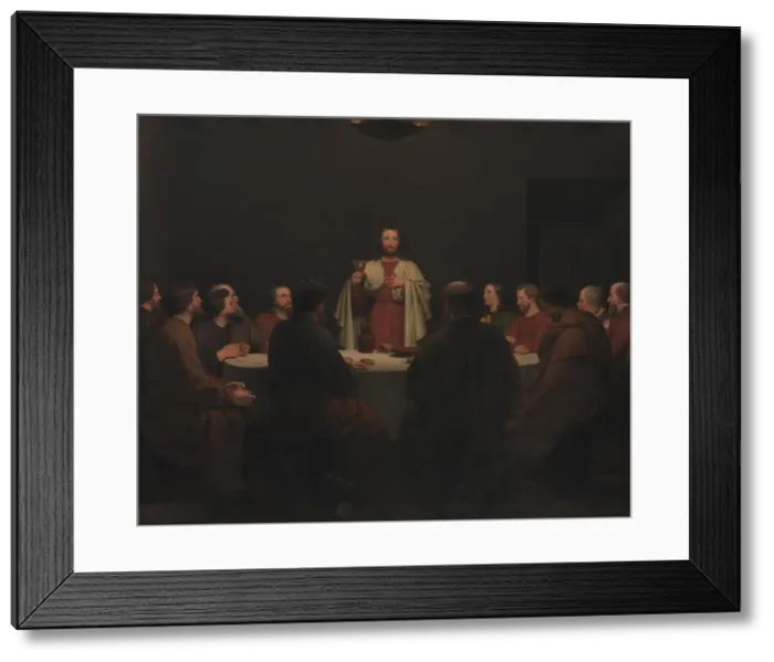 Framed Print : The Last Supper. Altarpiece, 1829. Creator: CW Eckersberg Framed Print : The Last Supper. Altarpiece, 1829. Creator: CW Eckersberg