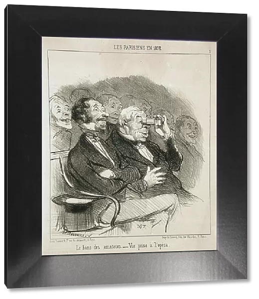 Le Banc des Amateurs, 1852. Creator: Honore Daumier