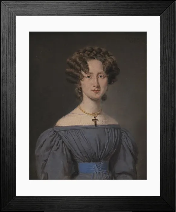 Framed Print : Cecilie Lonborg, who married ship's quartermaster Theodor Emil Ludvigsen in 1830, (1829). Creator: Christian Albrecht Jensen Framed Print : Cecilie Lonborg, who married ship's quartermaster Theodor Emil Ludvigsen in 1830, (1829). Creator: Christian Albrecht Jensen