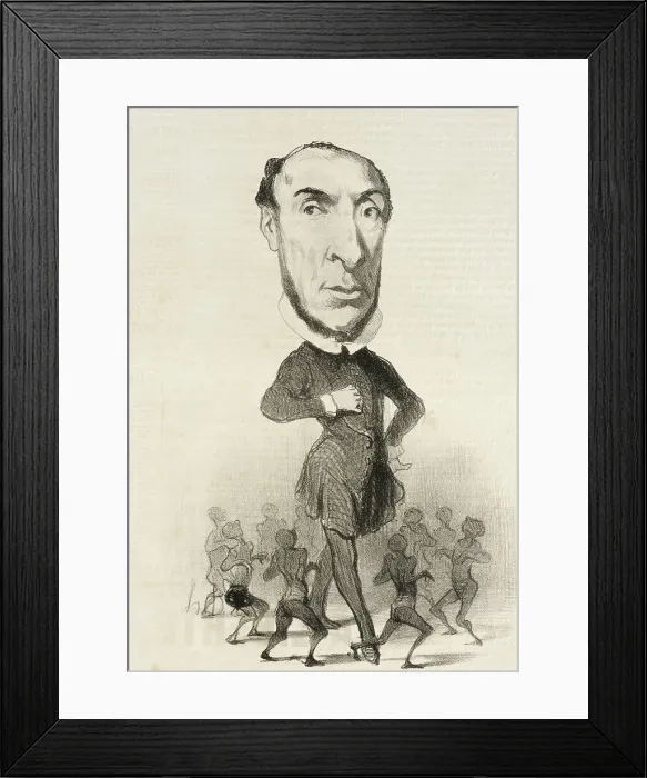 Framed Print : Schoelcher, 1849. Creator: Honore Daumier