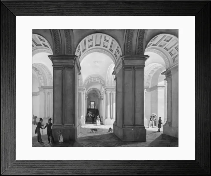 Framed Print : The Vestibule of Christiansborg Palace, 1829. Creator: Ditlev Martens Framed Print : The Vestibule of Christiansborg Palace, 1829. Creator: Ditlev Martens