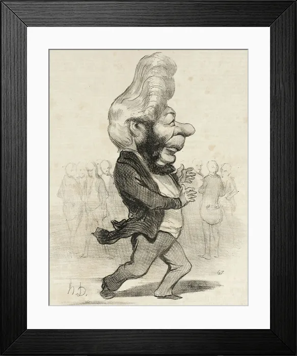 Framed Print : Ferdinand Favre, 1849. Creator: Honore Daumier Framed Print : Ferdinand Favre, 1849. Creator: Honore Daumier