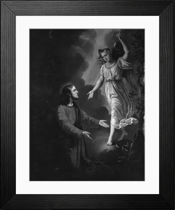 Framed Print : Christ in the Garden of Gethsemane, 1829. Creator: Carl Christian Seydewitz Framed Print : Christ in the Garden of Gethsemane, 1829. Creator: Carl Christian Seydewitz
