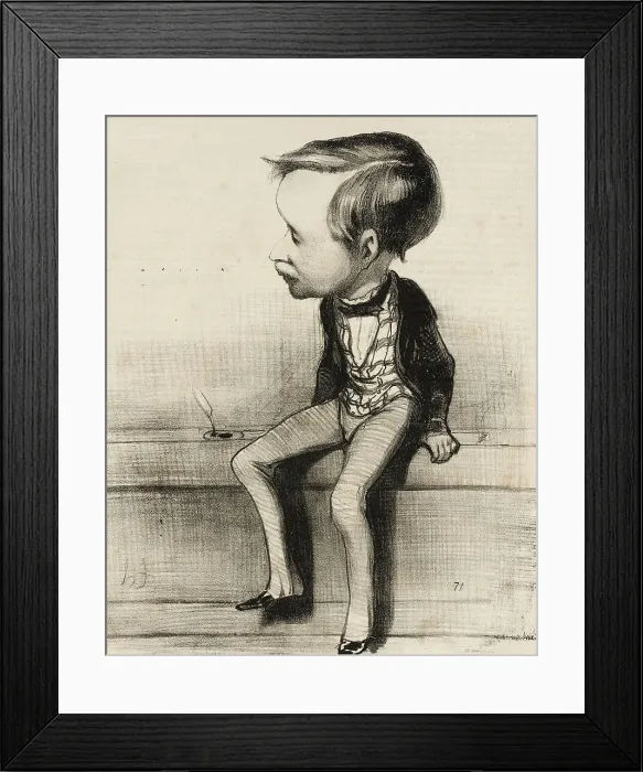 Framed Print : Estancelin, 1849. Creator: Honore Daumier Framed Print : Estancelin, 1849. Creator: Honore Daumier