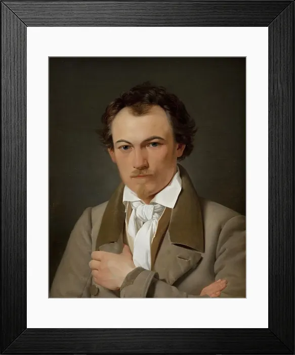 Framed Print : Portrait of the Scene Painter Troels Lund, 1831. Creator: Ditlev Blunck Framed Print : Portrait of the Scene Painter Troels Lund, 1831. Creator: Ditlev Blunck