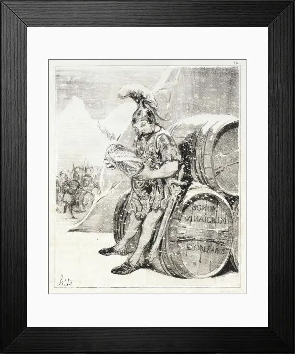 Framed Print : Le Passage d'Annibal, 1842. Creator: Honore Daumier Framed Print : Le Passage d'Annibal, 1842. Creator: Honore Daumier