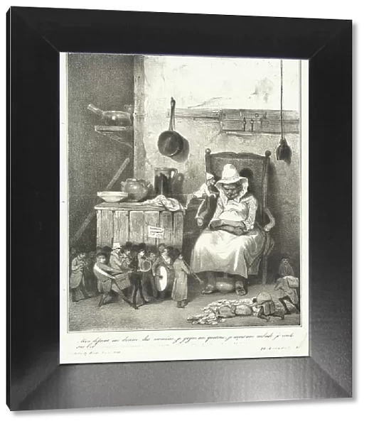 Mon défunt me donne des numéros.. 1833 Creator: Honore Daumier