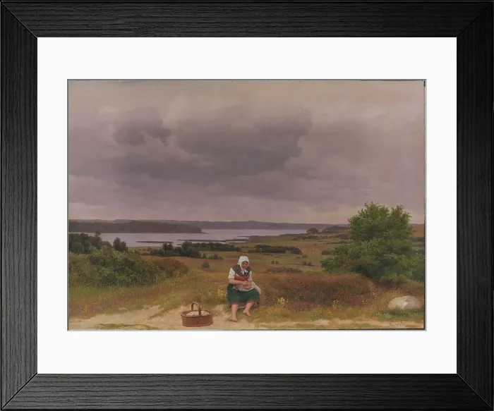Framed Print : Viev of Lake Fure near Rudersdal, North Sealand, 1833. Creator: CW Eckersberg Framed Print : Viev of Lake Fure near Rudersdal, North Sealand, 1833. Creator: CW Eckersberg