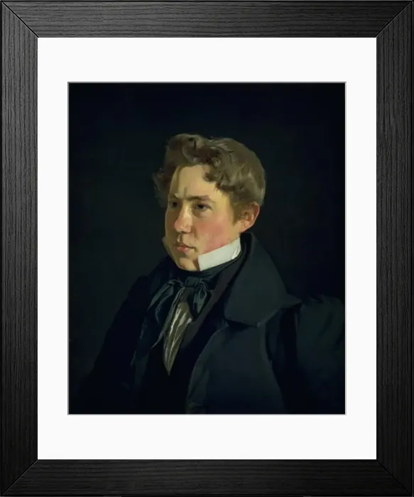 Framed Print : Portrait of the Painter and Lithographer P.H. Gemzoe, 1833. Creator: Christen Kobke Framed Print : Portrait of the Painter and Lithographer P.H. Gemzoe, 1833. Creator: Christen Kobke