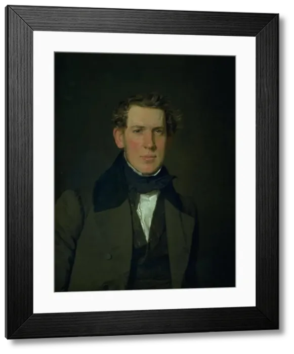 Framed Print : Portrait of Carl Adolf Feilberg, 1835. Creator: Christen Kobke Framed Print : Portrait of Carl Adolf Feilberg, 1835. Creator: Christen Kobke