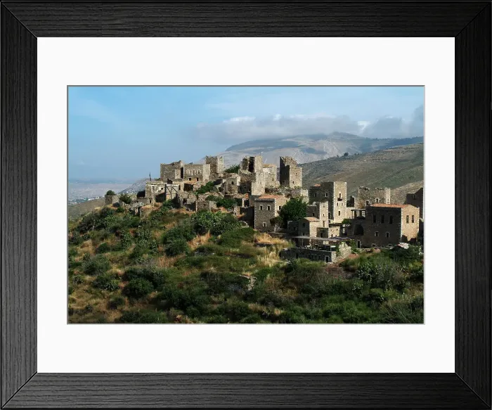 Framed Print : Vathia, Greece, 2003. Creator: Ethel Davies Framed Print : Vathia, Greece, 2003. Creator: Ethel Davies