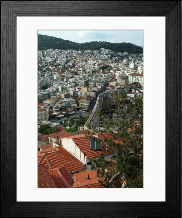 Framed Print : View from Kastro, Kavala, Greece, 2003. Creator: Ethel Davies Framed Print : View from Kastro, Kavala, Greece, 2003. Creator: Ethel Davies