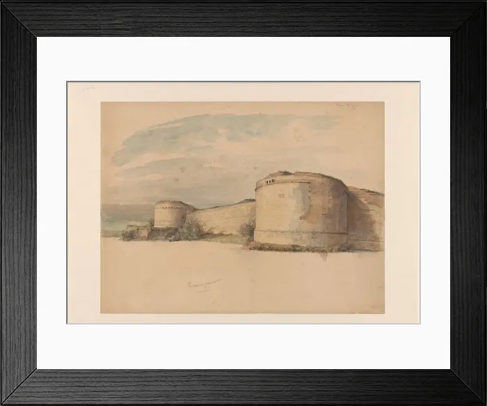 Framed Print : Haet ende Nijd and De Vijf Koppen (The Five Heads) roundels on the Zwanengracht in... 1825-1899. Creator: Alexander Schaepkens Framed Print : Haet ende Nijd and De Vijf Koppen (The Five Heads) roundels on the Zwanengracht in... 1825-1899. Creator: Alexander Schaepkens
