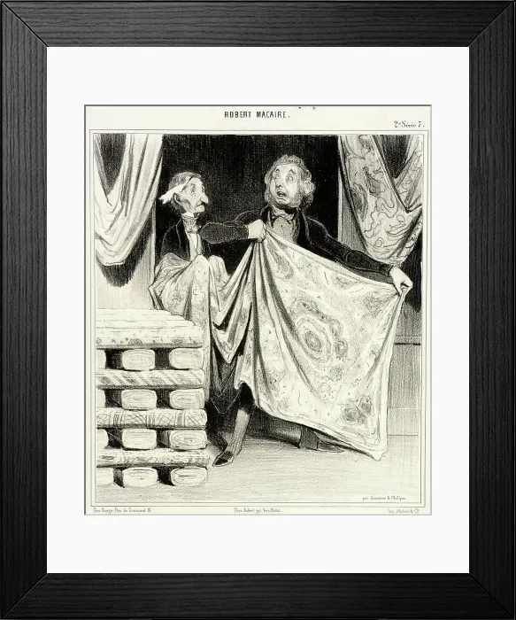 Framed Print : Nouveautés philantropiques, 1841. Creator: Honore Daumier Framed Print : Nouveautés philantropiques, 1841. Creator: Honore Daumier
