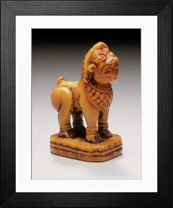 Framed Print : Seal Carved as Southeast Asian-Style Lion, 17th century. Creator: Unknown Framed Print : Seal Carved as Southeast Asian-Style Lion, 17th century. Creator: Unknown