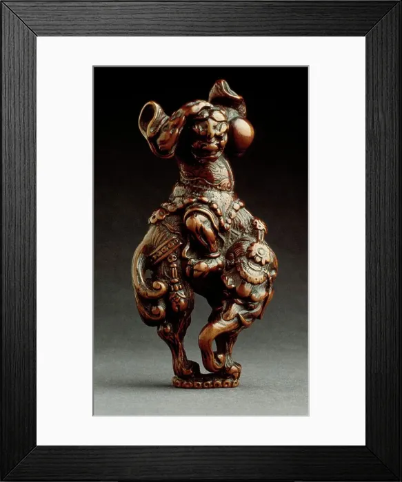 Framed Print : Figure on Baku, 18th century. Creator: Unknown Framed Print : Figure on Baku, 18th century. Creator: Unknown