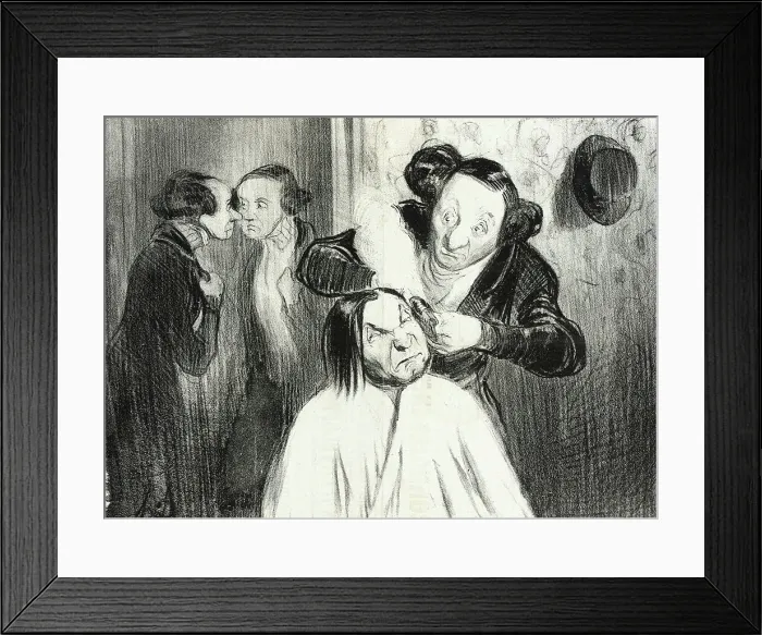 Framed Print : Un coup de feu!, 1839. Creator: Honore Daumier Framed Print : Un coup de feu!, 1839. Creator: Honore Daumier