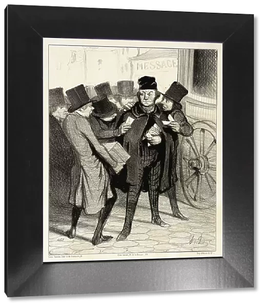 Un Voyage d agrément à Paris, 1843. Creator: Honore Daumier