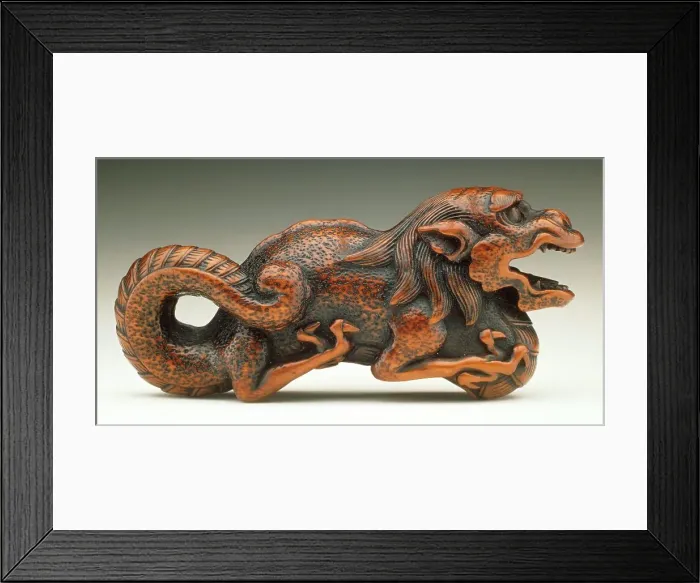Framed Print : Dragon (image 2 of 2), 18th century. Creator: Unknown Framed Print : Dragon (image 2 of 2), 18th century. Creator: Unknown