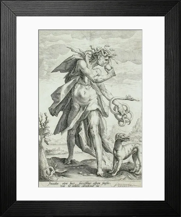 Framed Print : Envy, c1587. Creator: Jacob Matham Framed Print : Envy, c1587. Creator: Jacob Matham