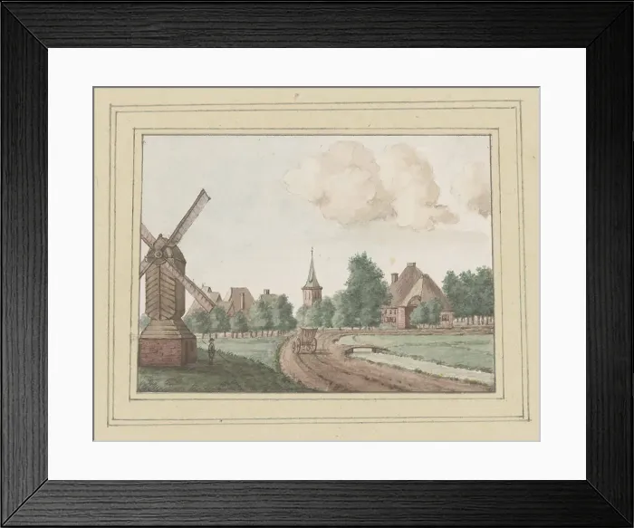 Framed Print : View of Hauwert, 1700-1800. Creator: Anon