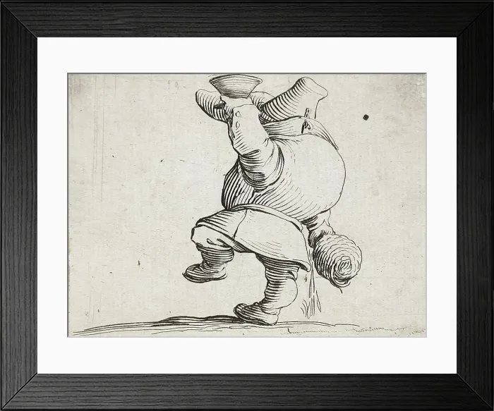 Framed Print : A Drinker Seen From Behind, 1616. Creator: Jacques Callot Framed Print : A Drinker Seen From Behind, 1616. Creator: Jacques Callot