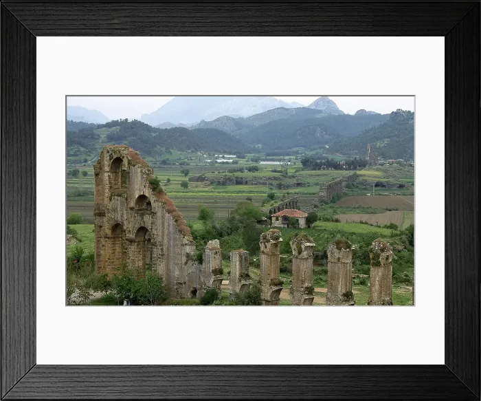 Framed Print : Aspendos Aqueduct, Turkey, 2019. Creator: Ethel Davies Framed Print : Aspendos Aqueduct, Turkey, 2019. Creator: Ethel Davies