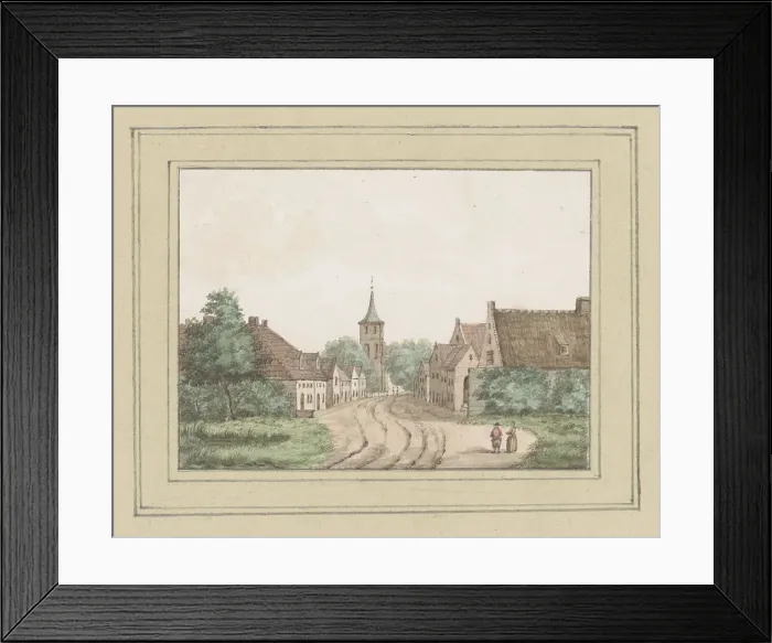 Framed Print : View of Meliskerke in Zeeland, in or after 1754-c. 1800. Creator: Anon Framed Print : View of Meliskerke in Zeeland, in or after 1754-c. 1800. Creator: Anon