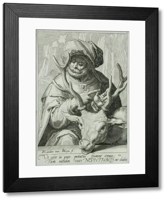 Framed Print : Napthali, c1590. Creator: Jacques de Gheyn II Framed Print : Napthali, c1590. Creator: Jacques de Gheyn II