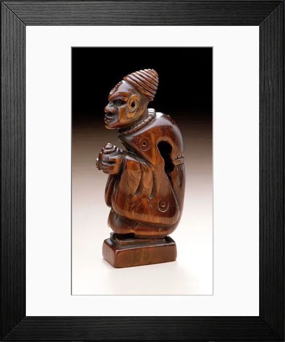 Framed Print : Seal Carved as Temple Servant, 18th century. Creator: Unknown Framed Print : Seal Carved as Temple Servant, 18th century. Creator: Unknown